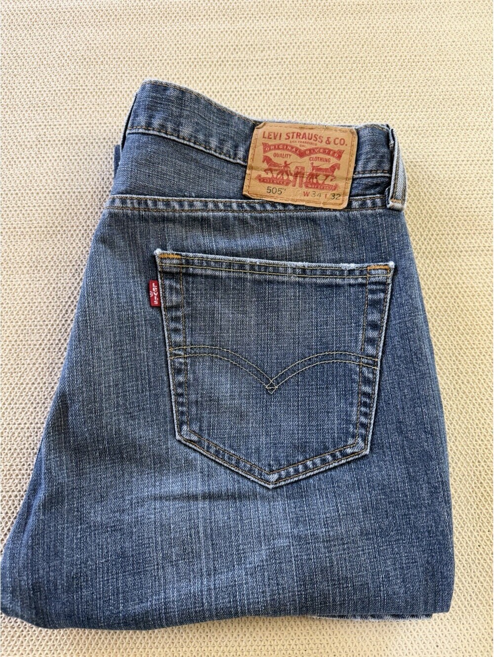 Levi's 505 Men's Jeans W34 L32 Straight Leg